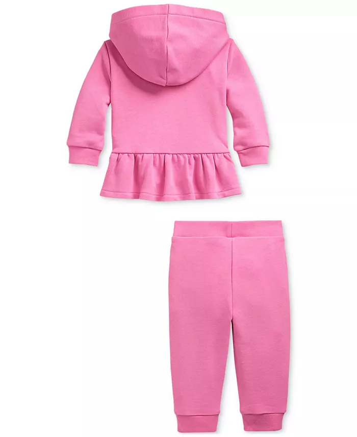 Polo Ralph Lauren Baby Ruffled French Terry Hoodie & Pants Set Kids