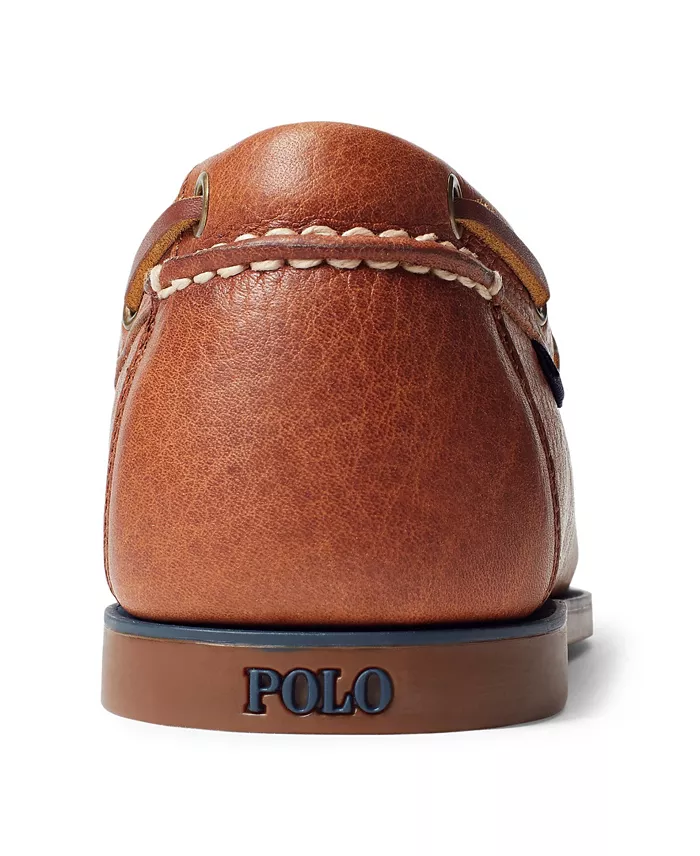 Polo Ralph Lauren Bienne Tumbled Leather Boat Shoes Men's Shoes