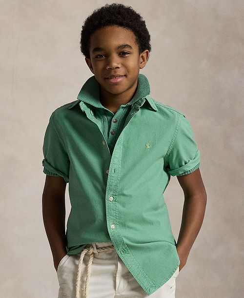 Polo Ralph Lauren Big Boys Oxford Short-Sleeve Shirt Kids