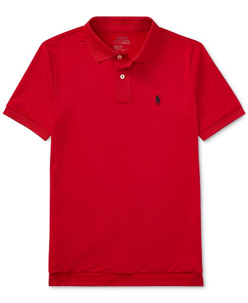 Polo Ralph Lauren Big Boys Performance Jersey Polo Shirt Kids