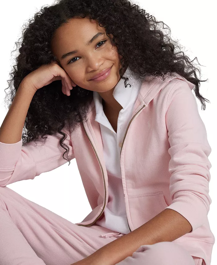 Polo Ralph Lauren Big Girls French Terry Full-Zip Hoodie Kids