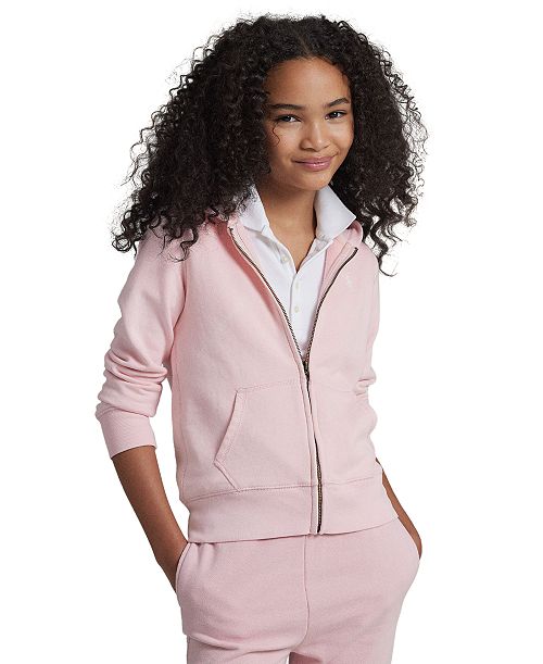 Polo Ralph Lauren Big Girls French Terry Full-Zip Hoodie Kids