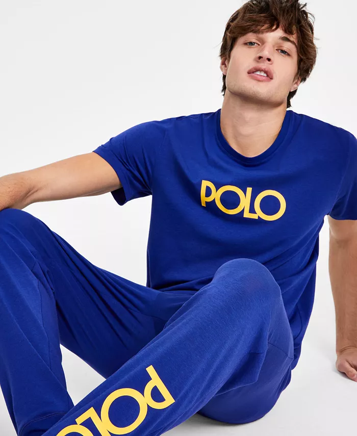 Polo Ralph Lauren Logo Sleep Shirt & Sleep Joggers Exclusively At Macy's Men's Fashion & Accessories