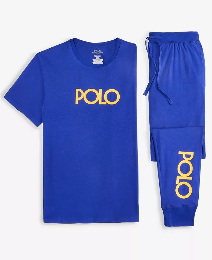 Polo Ralph Lauren Logo Sleep Shirt & Sleep Joggers Exclusively At Macy's Men's Fashion & Accessories