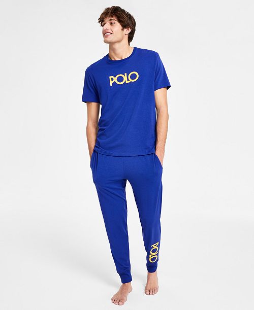 Polo Ralph Lauren Logo Sleep Shirt & Sleep Joggers Exclusively at Macy's Men's Fashion & Accessories