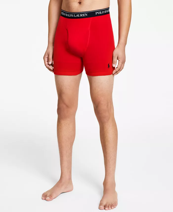 Polo Ralph Lauren Men's 3-Pack Classic Cotton Boxer Briefs Men's Fashion & Accessories