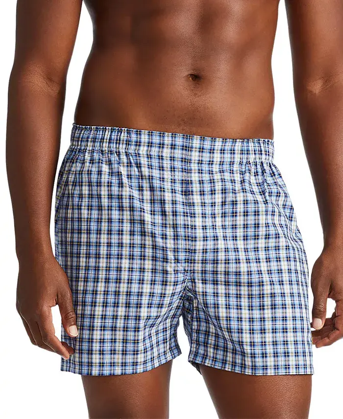 Polo Ralph Lauren Men's 3-Pack Classic Woven Cotton Boxers Men's Fashion & Accessories