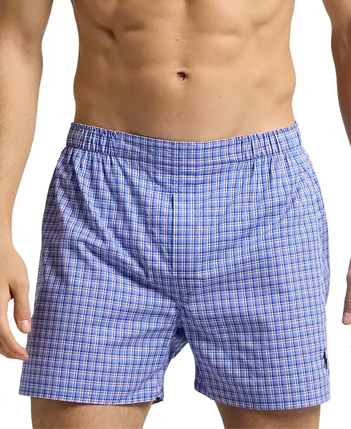 Polo Ralph Lauren Men's 3-Pk. Classic Woven Cotton Boxers Men's Fashion & Accessories