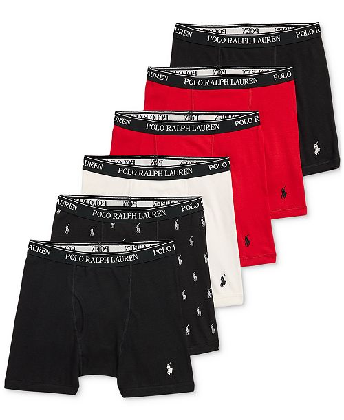 Polo Ralph Lauren Men's 5+1 Free Bonus Classic-Fit Boxer Briefs Men's Fashion & Accessories
