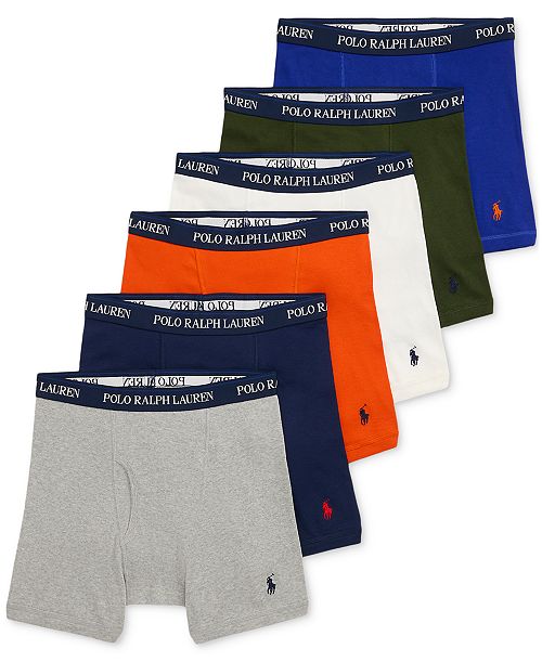 Polo Ralph Lauren Men's 5+1 Free Bonus Classic-Fit Boxer Briefs Men's Fashion & Accessories