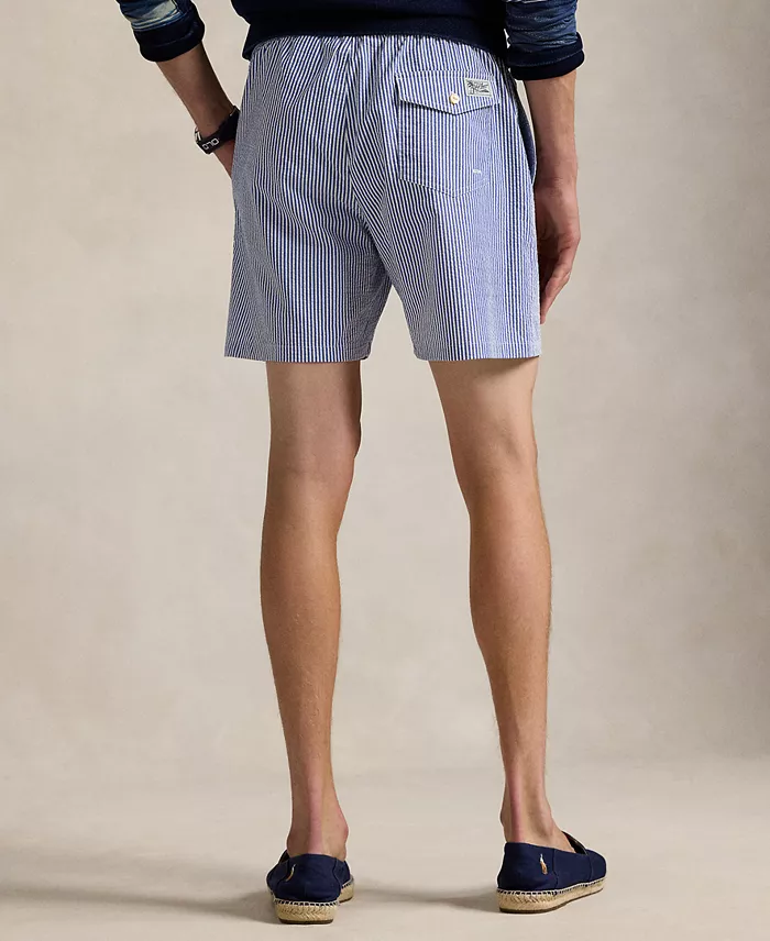 Polo Ralph Lauren Men's 5-3/4" Traveler Classic Striped Swim Trunk Men's Fashion & Accessories