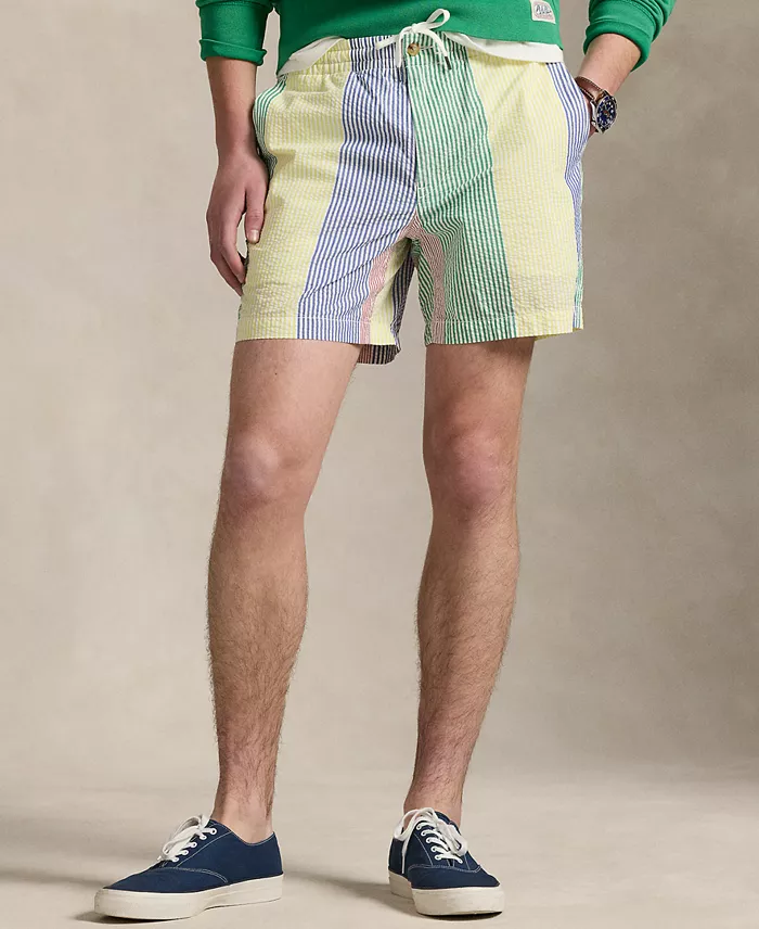 Polo Ralph Lauren Men's 6-Inch Polo Prepster Seersucker Shorts Men's Fashion & Accessories