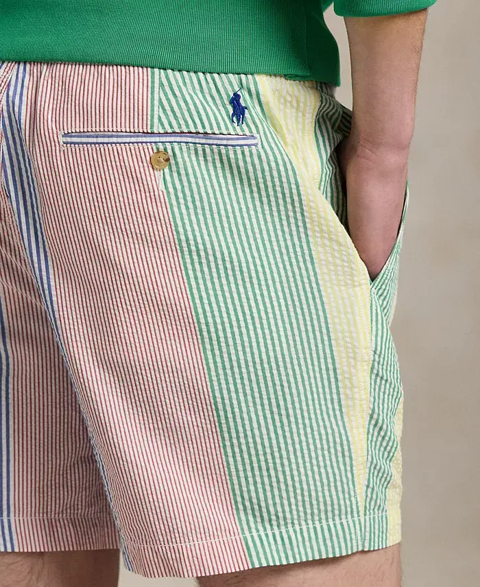 Polo Ralph Lauren Men's 6-Inch Polo Prepster Seersucker Shorts Men's Fashion & Accessories