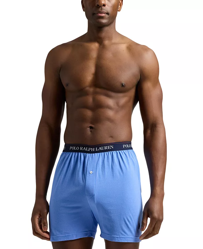Polo Ralph Lauren Men's 6-Pk. Classic-Fit Cotton Knit Boxer Briefs Men's Fashion & Accessories