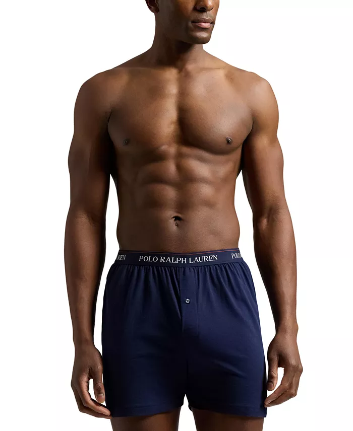 Polo Ralph Lauren Men's 6-Pk. Classic-Fit Cotton Knit Boxer Briefs Men's Fashion & Accessories