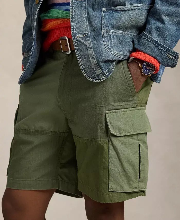 Polo Ralph Lauren Men's 8.5" Relaxed Patchwork Cargo Shorts Men's Fashion & Accessories