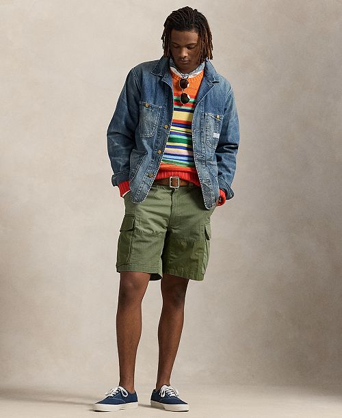Polo Ralph Lauren Men's 8.5" Relaxed Patchwork Cargo Shorts Men's Fashion & Accessories