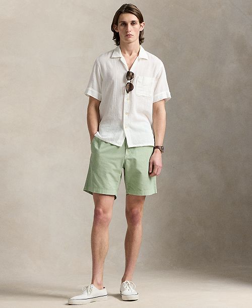 Polo Ralph Lauren Men's 8-Inch Polo Prepster Mineral-Dyed Shorts Men's Fashion & Accessories