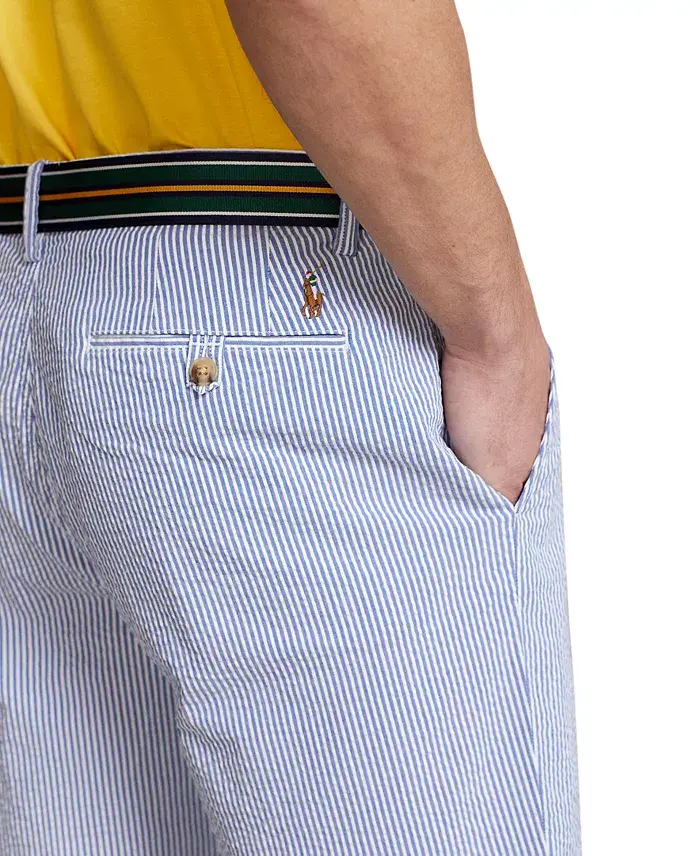 Polo Ralph Lauren Men's 9-1/4-Inch Stretch Classic-Fit Seersucker Shorts Men's Fashion & Accessories