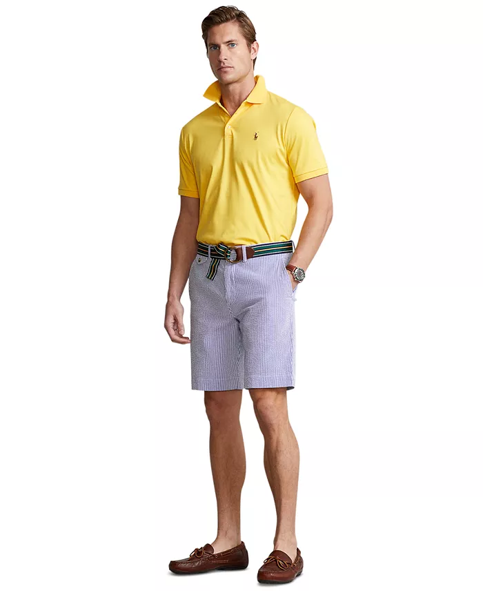 Polo Ralph Lauren Men's 9-1/4-Inch Stretch Classic-Fit Seersucker Shorts Men's Fashion & Accessories