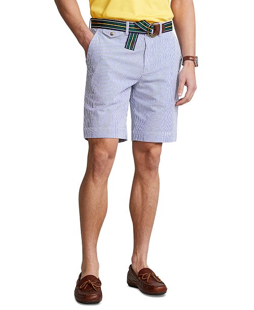 Polo Ralph Lauren Men's 9-1/4-Inch Stretch Classic-Fit Seersucker Shorts Men's Fashion & Accessories