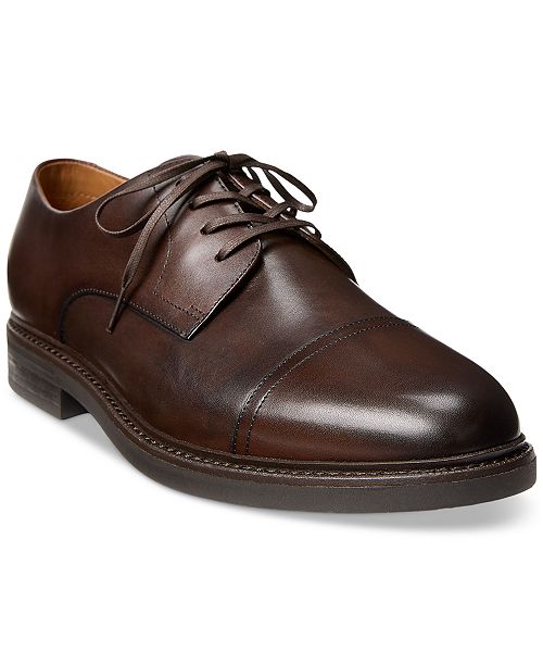Polo Ralph Lauren Men's Asher Leather Cap-Toe Dress Shoe Men's Shoes