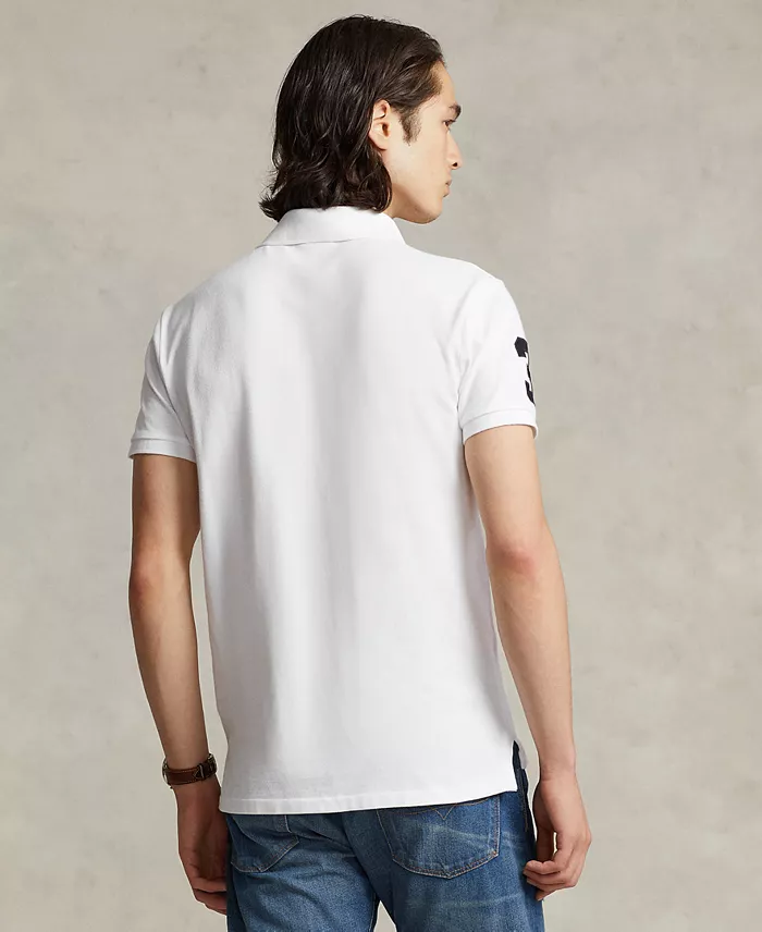 Polo Ralph Lauren Men's Big Pony Custom Slim Fit Mesh Polo Men's Fashion & Accessories