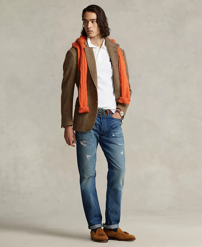 Polo Ralph Lauren Men's Big Pony Custom Slim Fit Mesh Polo Men's Fashion & Accessories