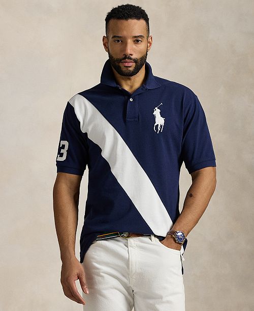 Polo Ralph Lauren Men's Big & Tall Big Pony Mesh Polo Shirt Men's Fashion & Accessories