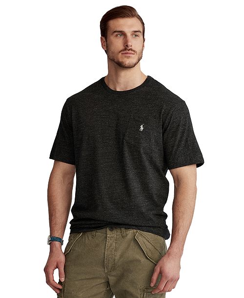 Polo Ralph Lauren Men's Big & Tall Crew-Neck Pocket T-Shirt Men's Fashion & Accessories