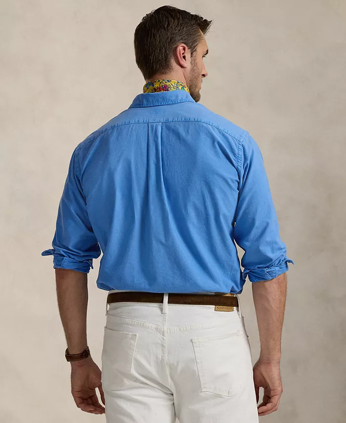 Polo Ralph Lauren Men's Big & Tall Garment-Dyed Oxford Shirt Men's Fashion & Accessories