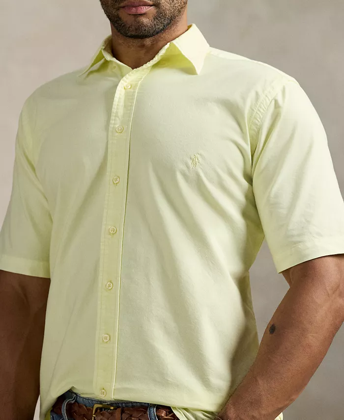 Polo Ralph Lauren Men's Big & Tall Mineral-Dyed Oxford Shirt Men's Fashion & Accessories