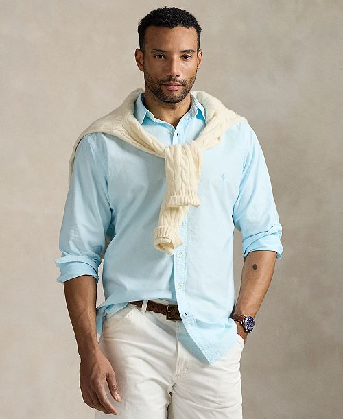 Polo Ralph Lauren Men's Big & Tall Mineral-Dyed Oxford Shirt Men's Fashion & Accessories