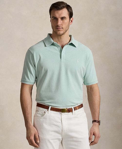Polo Ralph Lauren Men's Big & Tall Stretch Oxford Mesh Polo Shirt Men's Fashion & Accessories