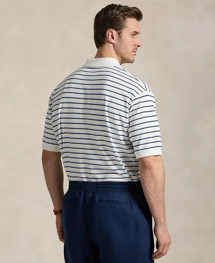 Polo Ralph Lauren Men's Big & Tall Striped Soft Cotton Polo Shirt Men's Fashion & Accessories