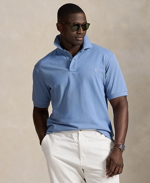 Polo Ralph Lauren Men's Big & Tall The Iconic Mesh Polo Shirt Men's Fashion & Accessories