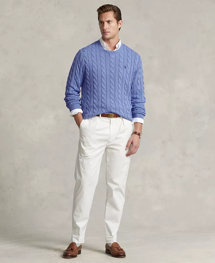 Polo Ralph Lauren Men's Cable-Knit Cotton Sweater Men's Fashion & Accessories