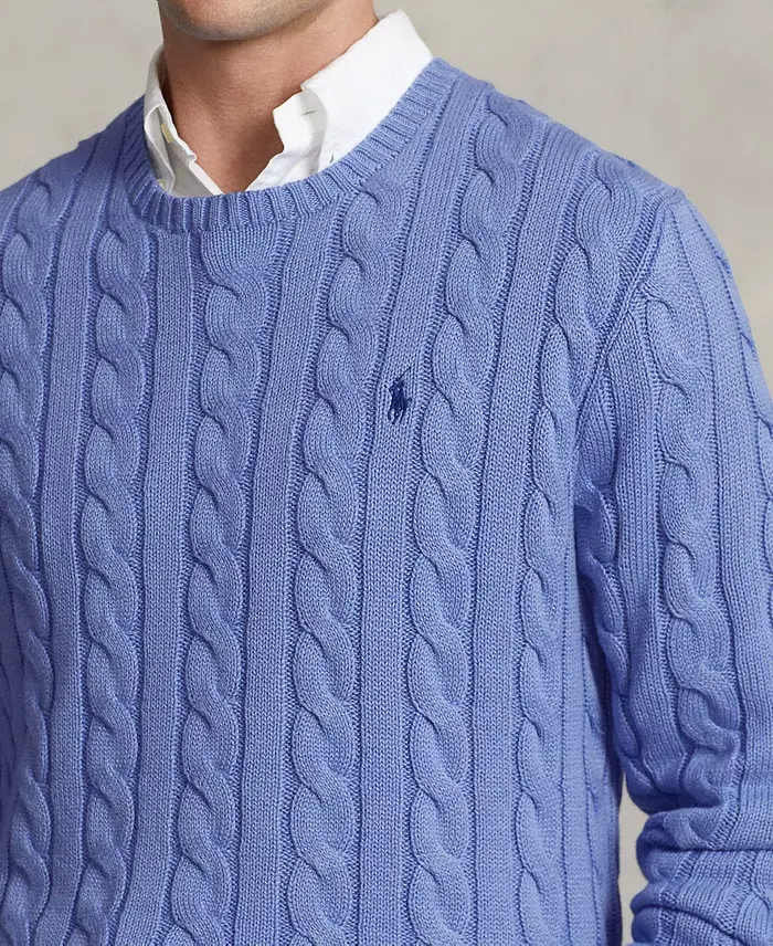 Polo Ralph Lauren Men's Cable-Knit Cotton Sweater Men's Fashion & Accessories