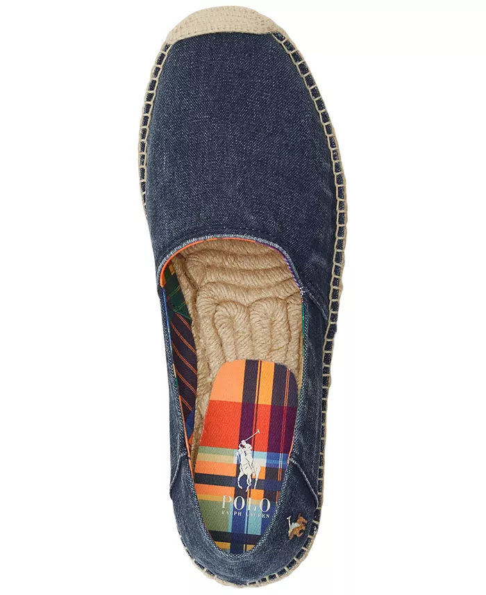 Polo Ralph Lauren Men's Cevio Washed Canvas Espadrilles Men's Shoes