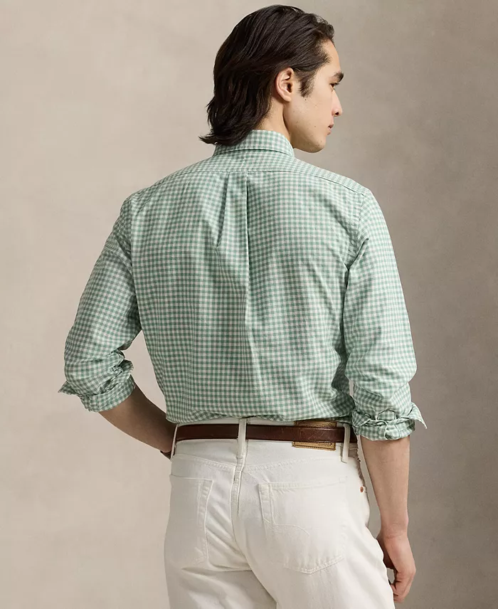 Polo Ralph Lauren Men's Classic-Fit Gingham Oxford Shirt Men's Fashion & Accessories