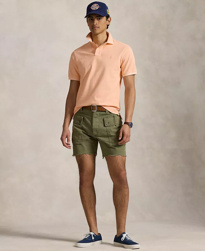 Polo Ralph Lauren Men's Classic-Fit Mineral-Dyed Mesh Polo Shirt Men's Fashion & Accessories