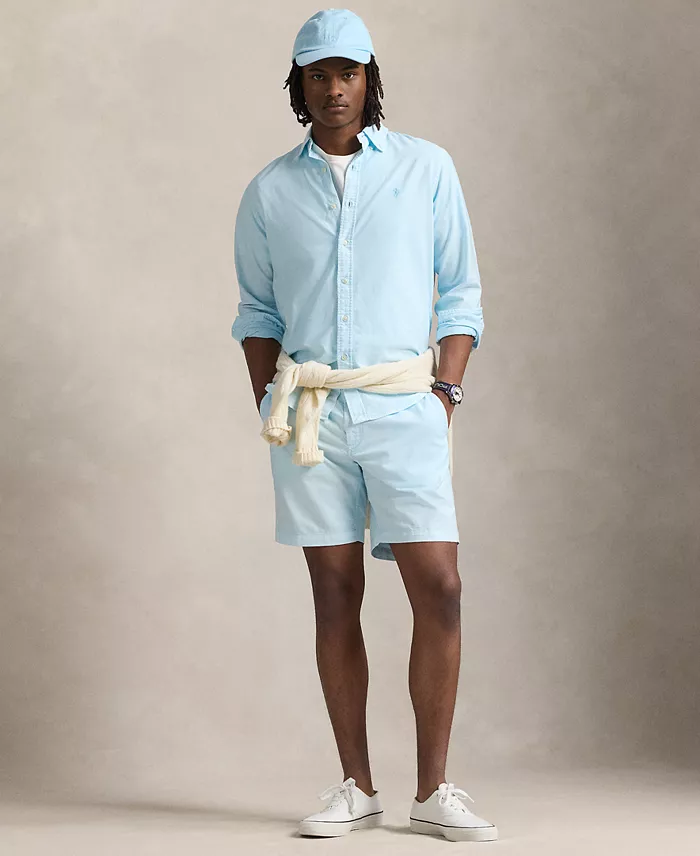 Polo Ralph Lauren Men's Classic Fit Mineral-Dyed Oxford Shirt Men's Fashion & Accessories
