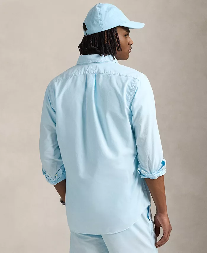 Polo Ralph Lauren Men's Classic Fit Mineral-Dyed Oxford Shirt Men's Fashion & Accessories