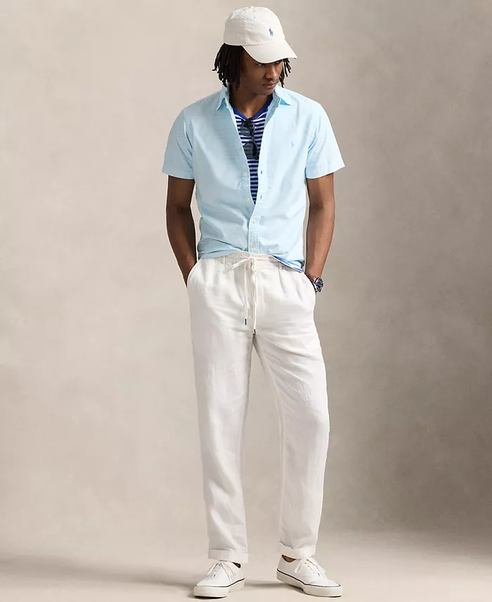 Polo Ralph Lauren Men's Classic-Fit Mineral-Dyed Oxford Shirt Men's Fashion & Accessories