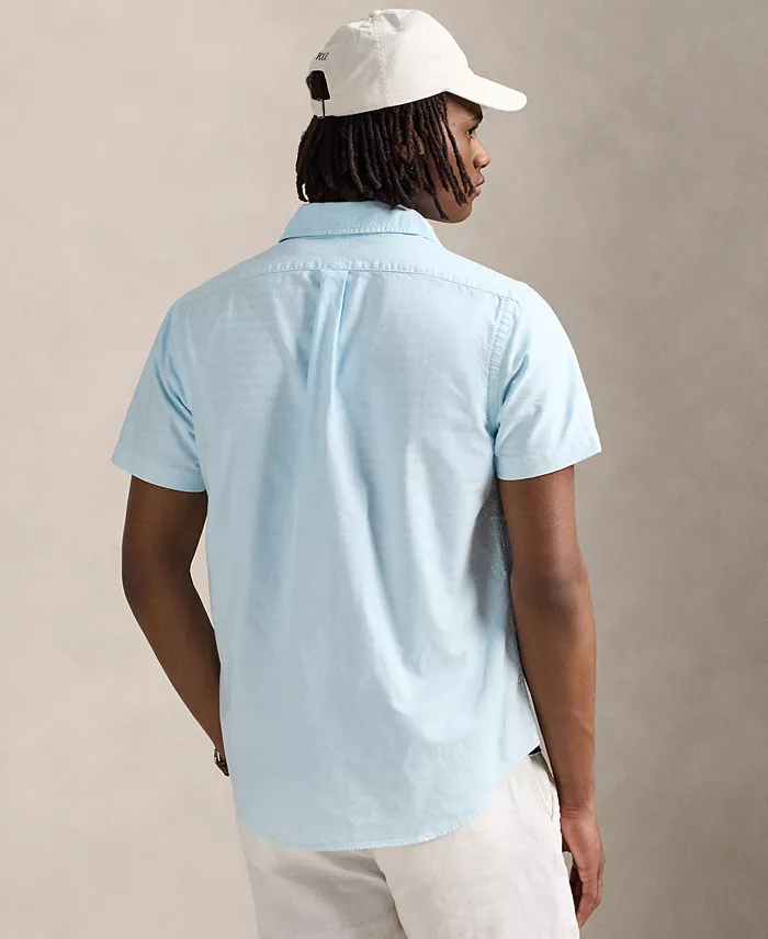 Polo Ralph Lauren Men's Classic-Fit Mineral-Dyed Oxford Shirt Men's Fashion & Accessories