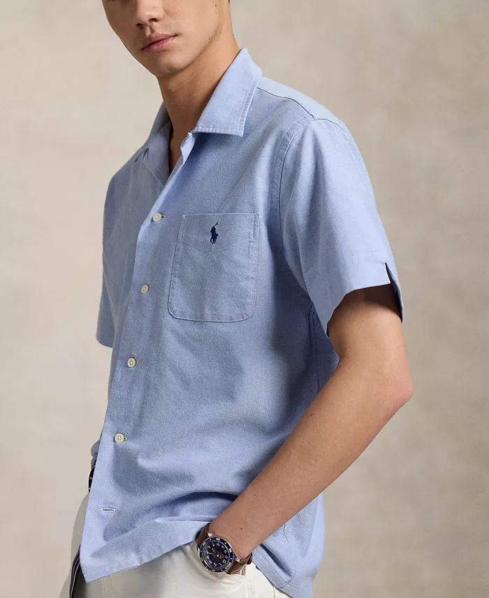 Polo Ralph Lauren Men's Classic-Fit Oxford Camp Shirt Men's Fashion & Accessories