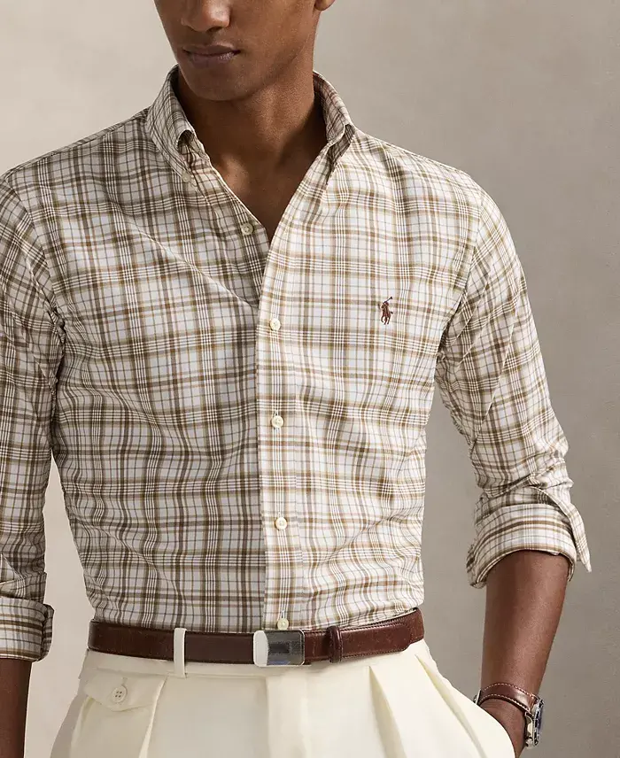 Polo Ralph Lauren Men's Classic-Fit Performance Twill Shirt Men's Fashion & Accessories