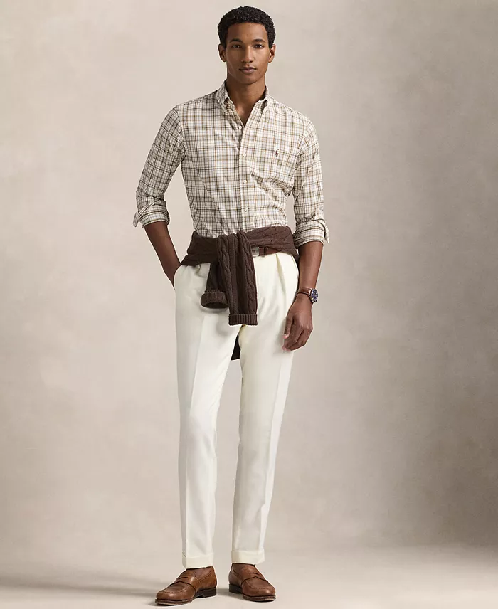 Polo Ralph Lauren Men's Classic-Fit Performance Twill Shirt Men's Fashion & Accessories