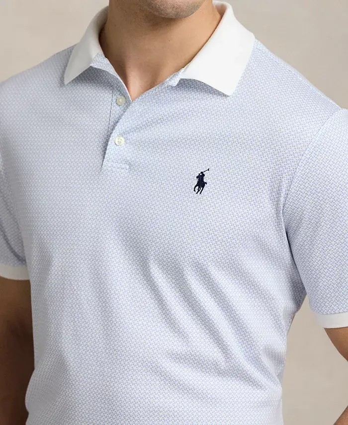 Polo Ralph Lauren Men's Classic-Fit Print Soft Cotton Polo Shirt Men's Fashion & Accessories