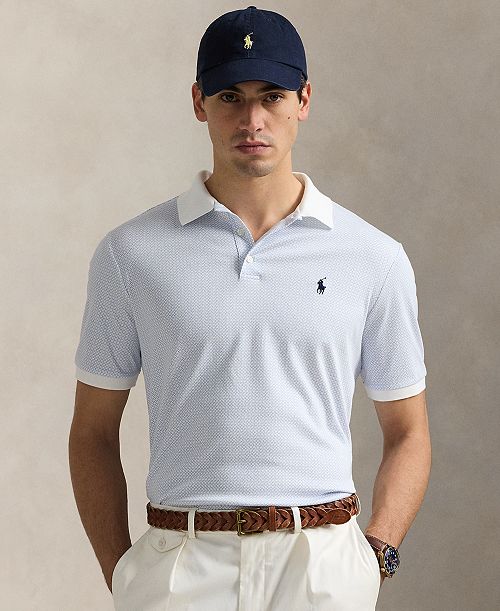 Polo Ralph Lauren Men's Classic-Fit Print Soft Cotton Polo Shirt Men's Fashion & Accessories